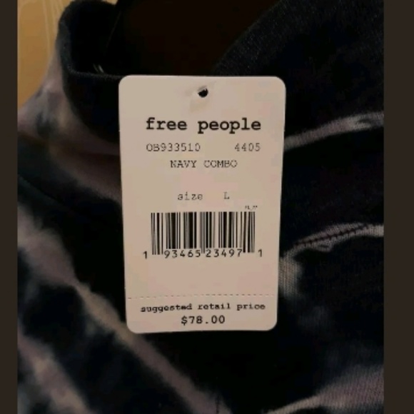 *SOLD* Free People Turtleneck Tie Dye Knit Top - Picture 2 of 8